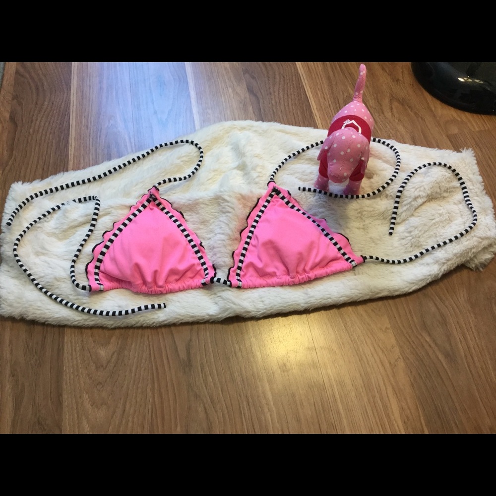 Victoria's Secret Pink Triangle String Bikini Top